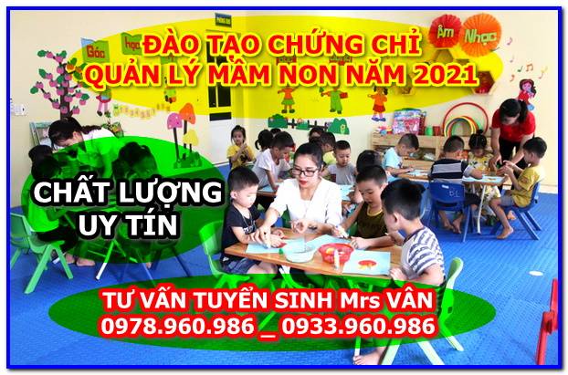 Chứng chỉ quản lý mầm non