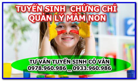 chứng chỉ quản lý mầm non