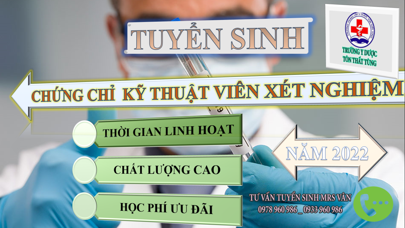 Cơ hội việc làm thuận lợi cho sinh viên sau khi học khóa ngắn hạn chứng chỉ xét nghiệm năm 2022.