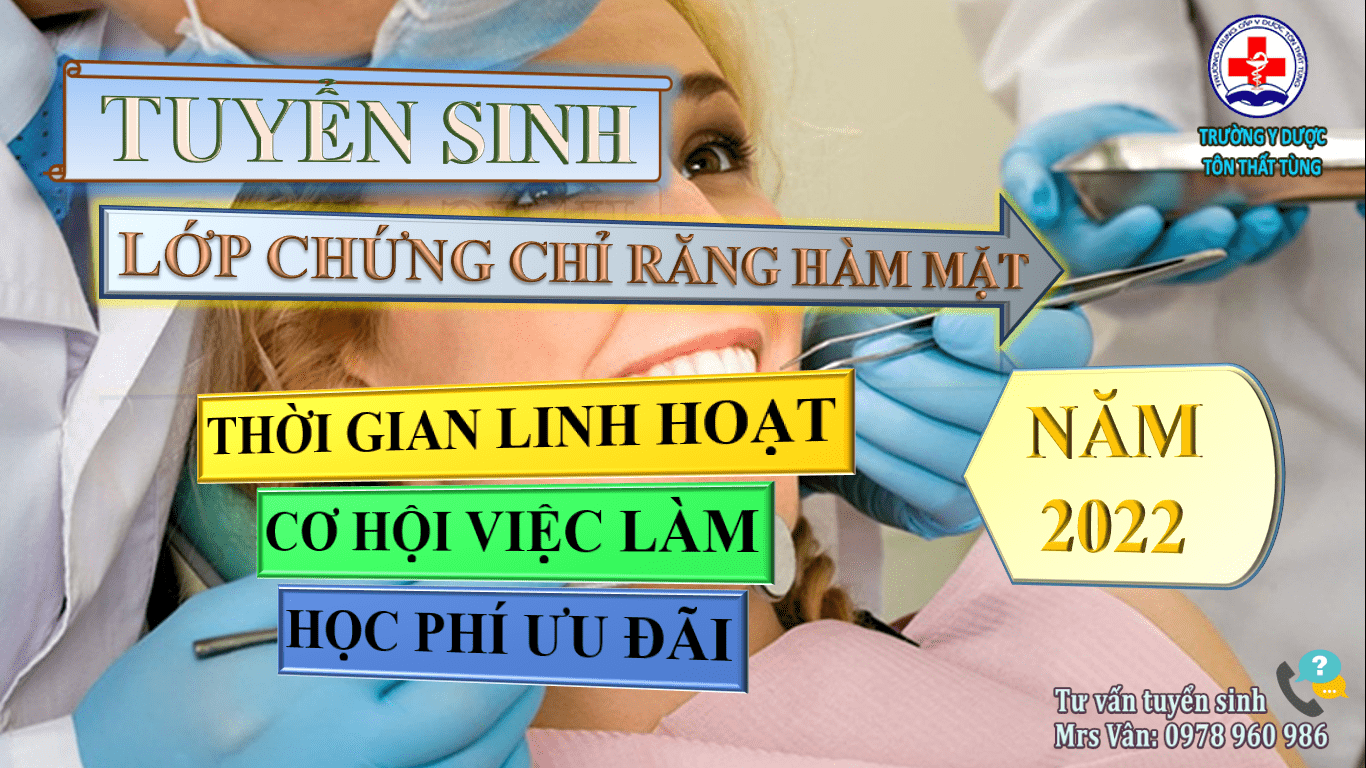 Học chứng chỉ răng hàm mặt uy tín tại tp.HCM - cơ hội việc làm lớn cho bạn.