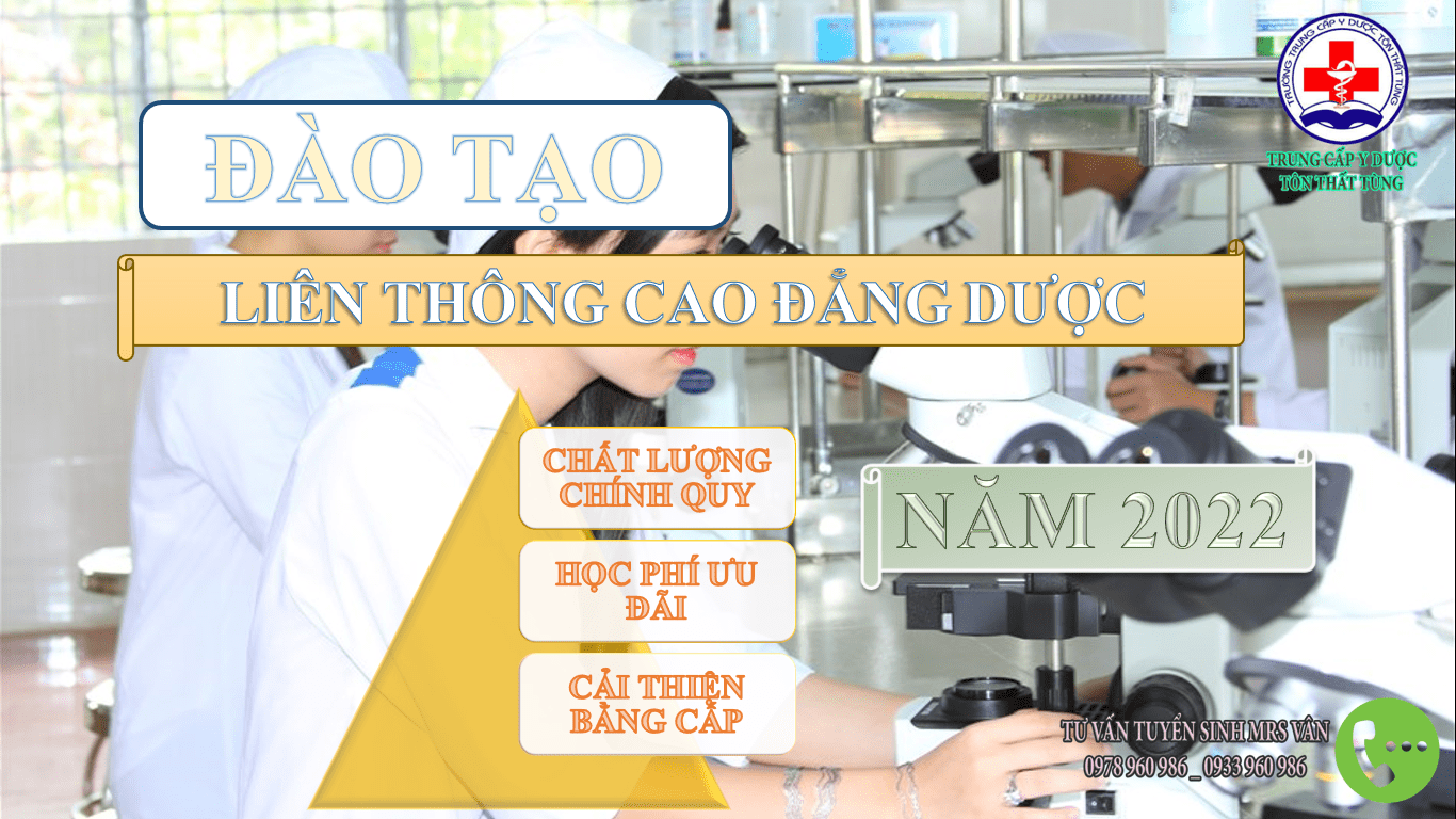 Ngành dược - Trường trung cấp Y dược Tôn Thất Tùng đang được quan tâm rất lớn