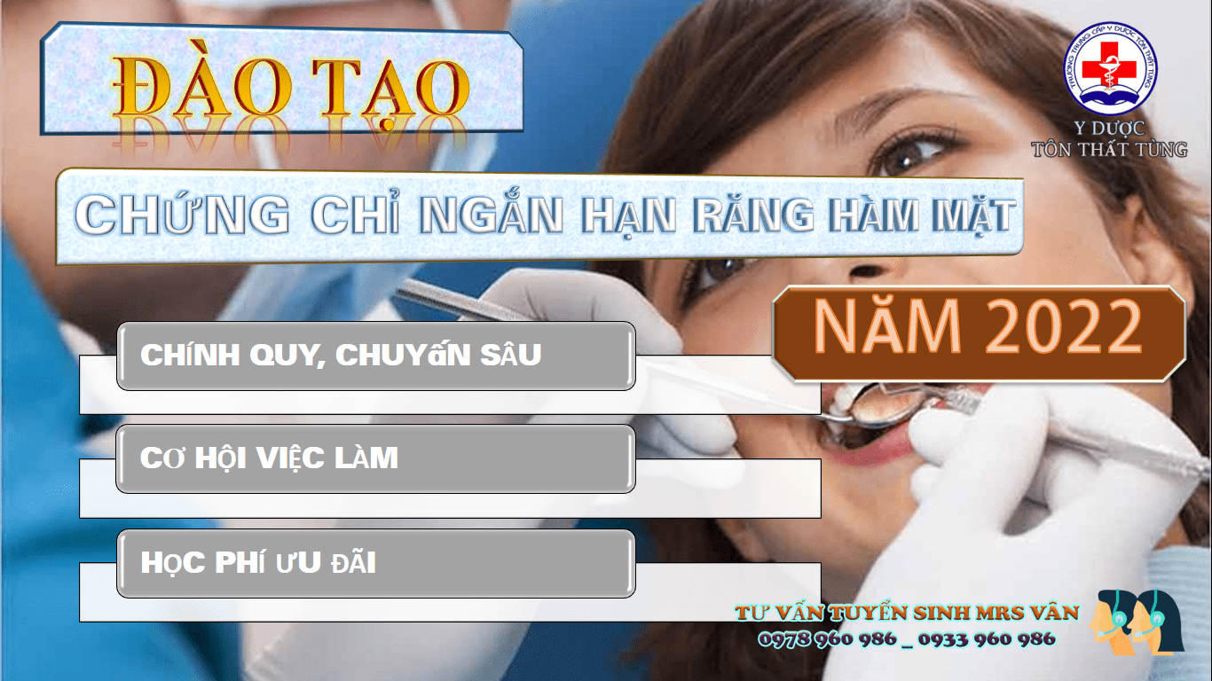 Lớp đào tạo kỹ thuật viên răng hàm mặt tại Y dược Tôn Thất Tùng