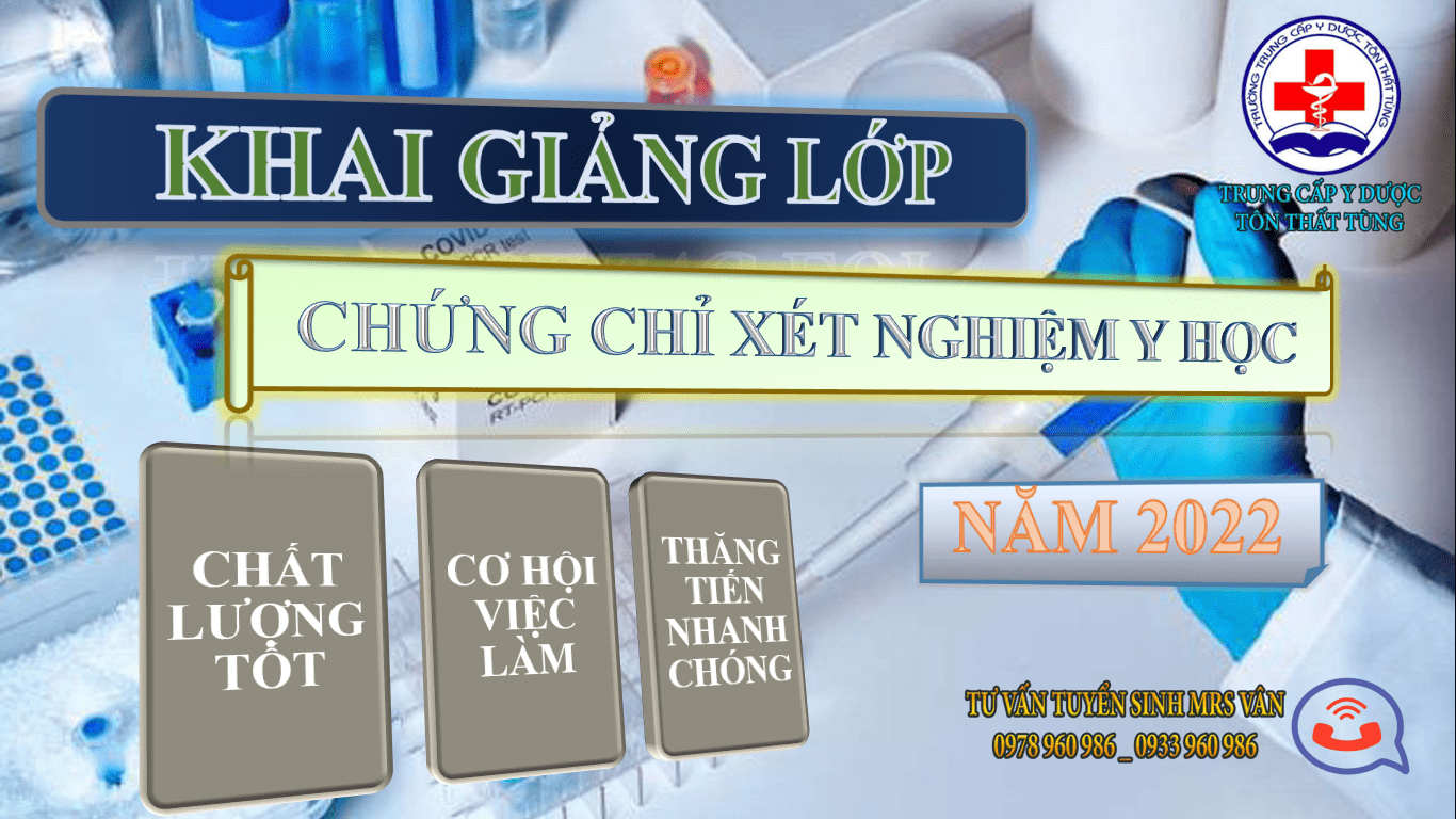 Khai giảng lớp chứng chỉ xét nghiệm y học chính quy tại tp.HCM