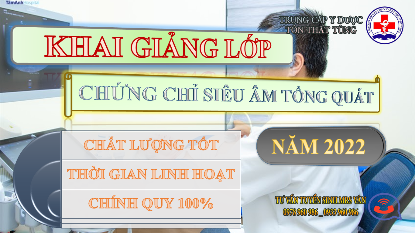 Đào tạo chứng chỉ ngắn hạn siêu âm tại Y dược Tôn Thất Tùng