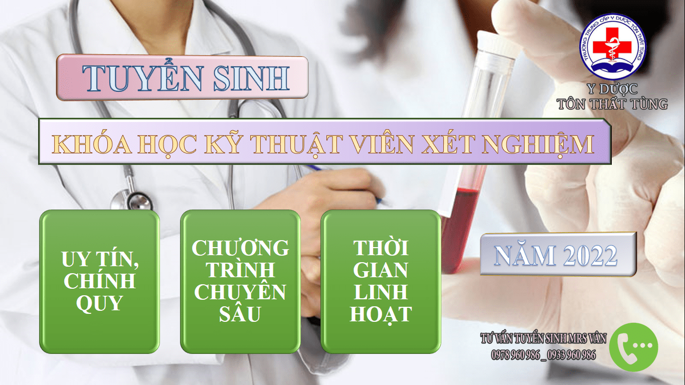 Tuyển sinh khóa học kỹ thuật viên xét nghiệm y học uy tín tại tp.HCM