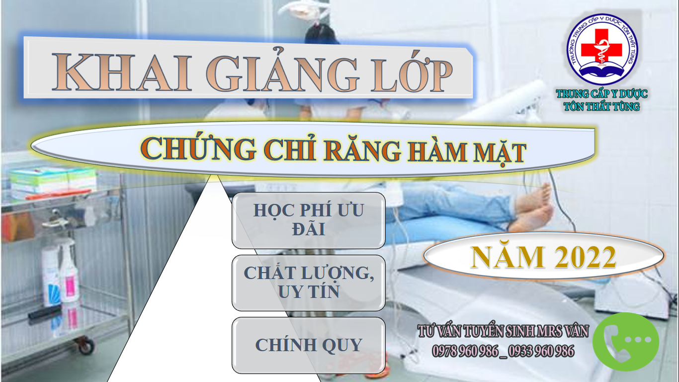 Khóa học chứng chỉ răng hàm mặt tại Y dược Tôn Thất Tùng