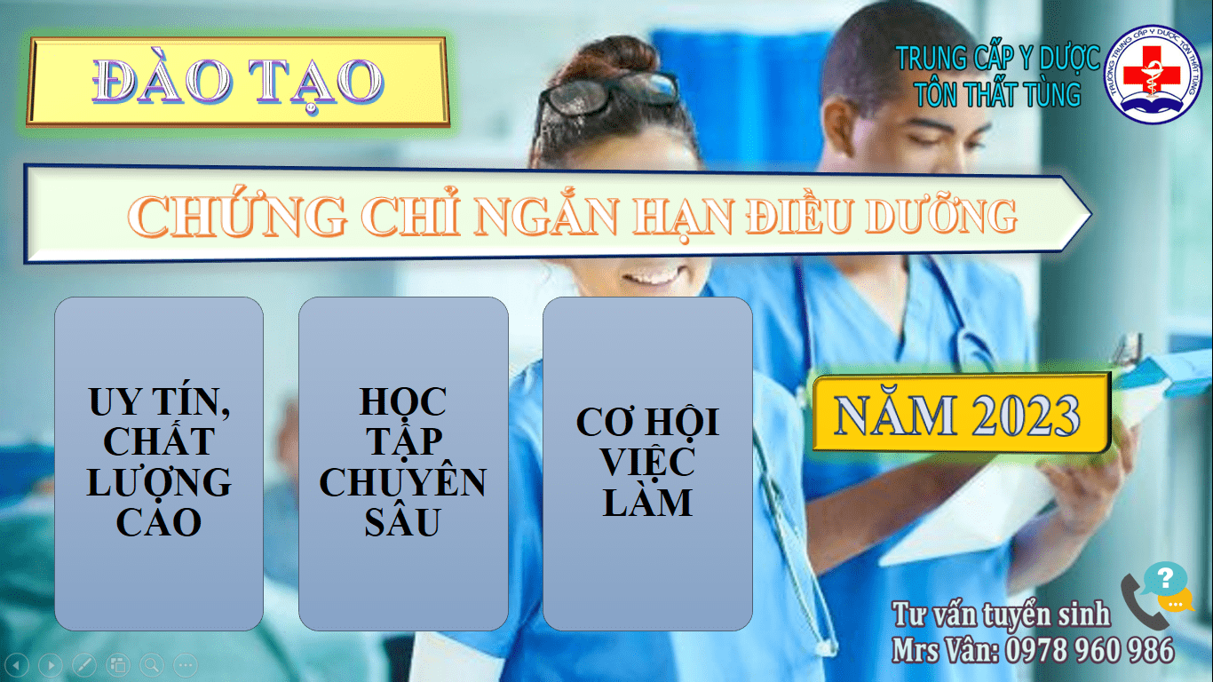 Khóa học chứng chỉ ngắn hạn điều dưỡng 6 tháng chất lượng cao tại tp.HCM