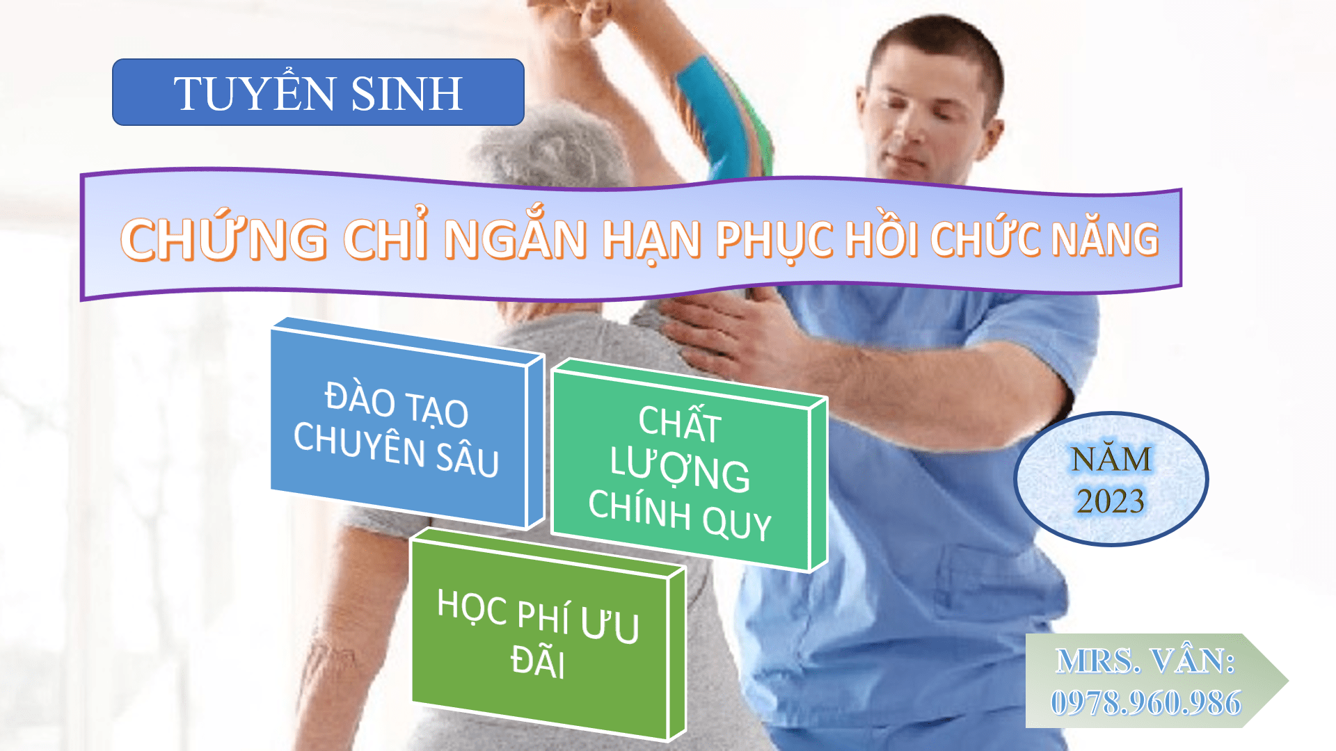 Ngành phục hồi chức năng có quan trọng không? chứng chỉ ngắn hạn phục hồi chức năng