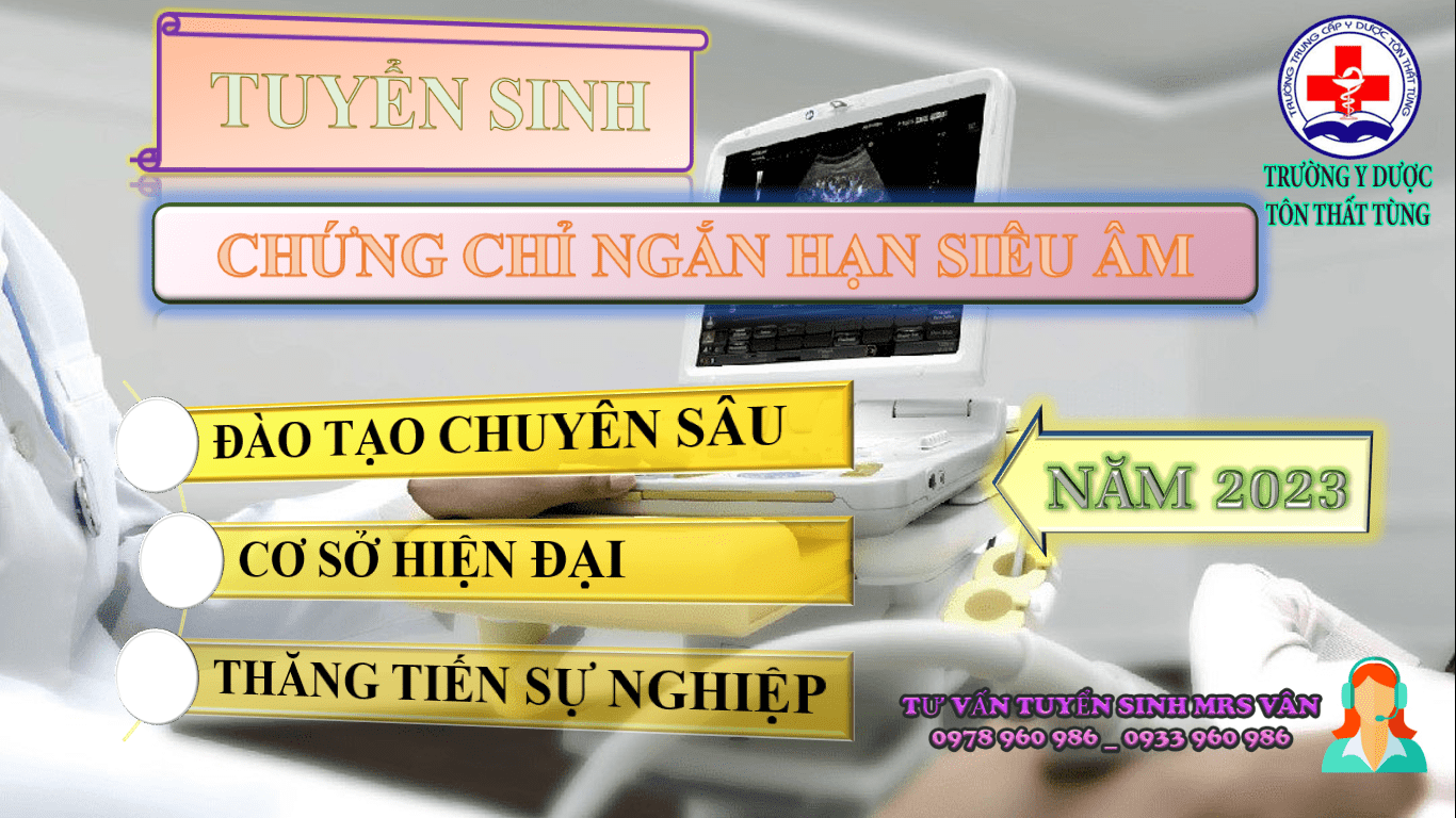 Học chứng chỉ ngắn hạn siêu âm tại y dược Tôn Thất Tùng