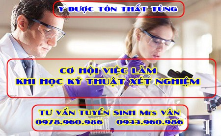 cơ hội việc làm khi học xét nghiệm hệ trung cấp