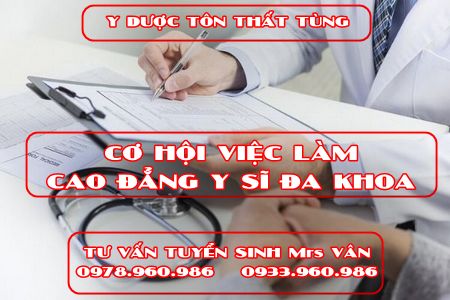 Tìm hiểu việc làm khi học ngành cao đẳng y sĩ đa khoa