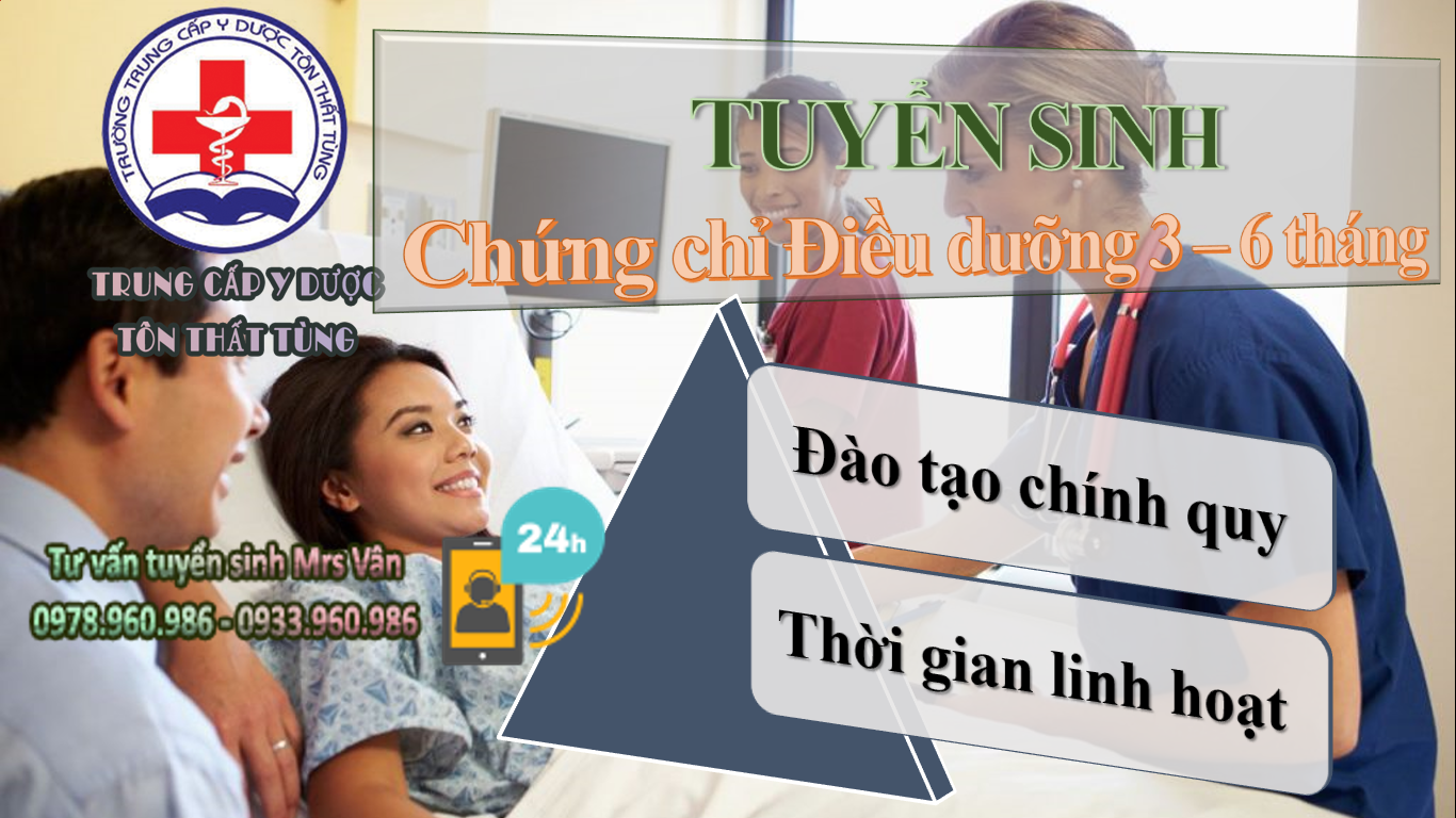 Tuyển sinh chứng chỉ điều dưỡng đa khoa 3 - 6 tháng chứng chỉ điều dưỡng 3 - 6 tháng